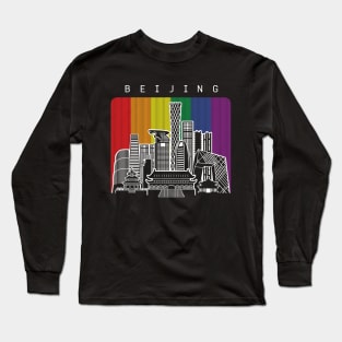 Beijing LGBT Rainbow Flag Long Sleeve T-Shirt